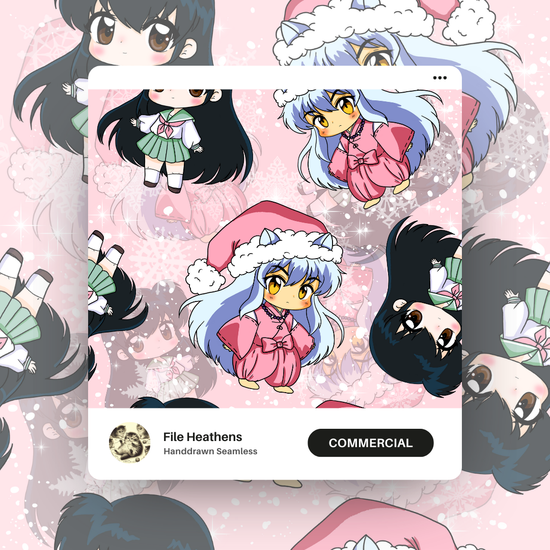 Inuyasha x Kagome Christmas Seamless File