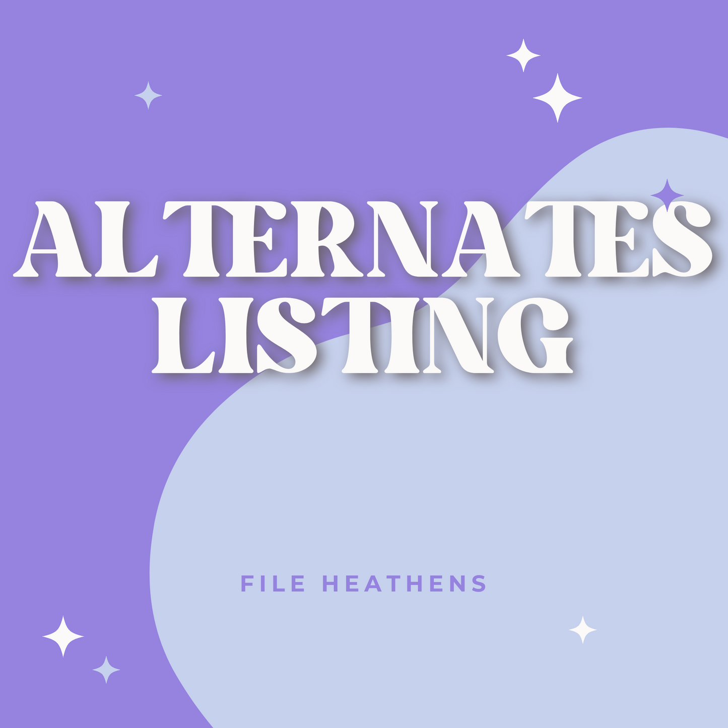 Alternate Request Listings