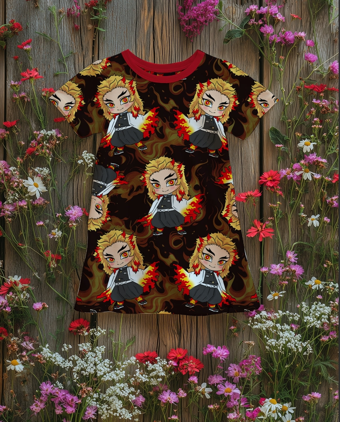 Rengoku Chibi Demon Slayer Seamless