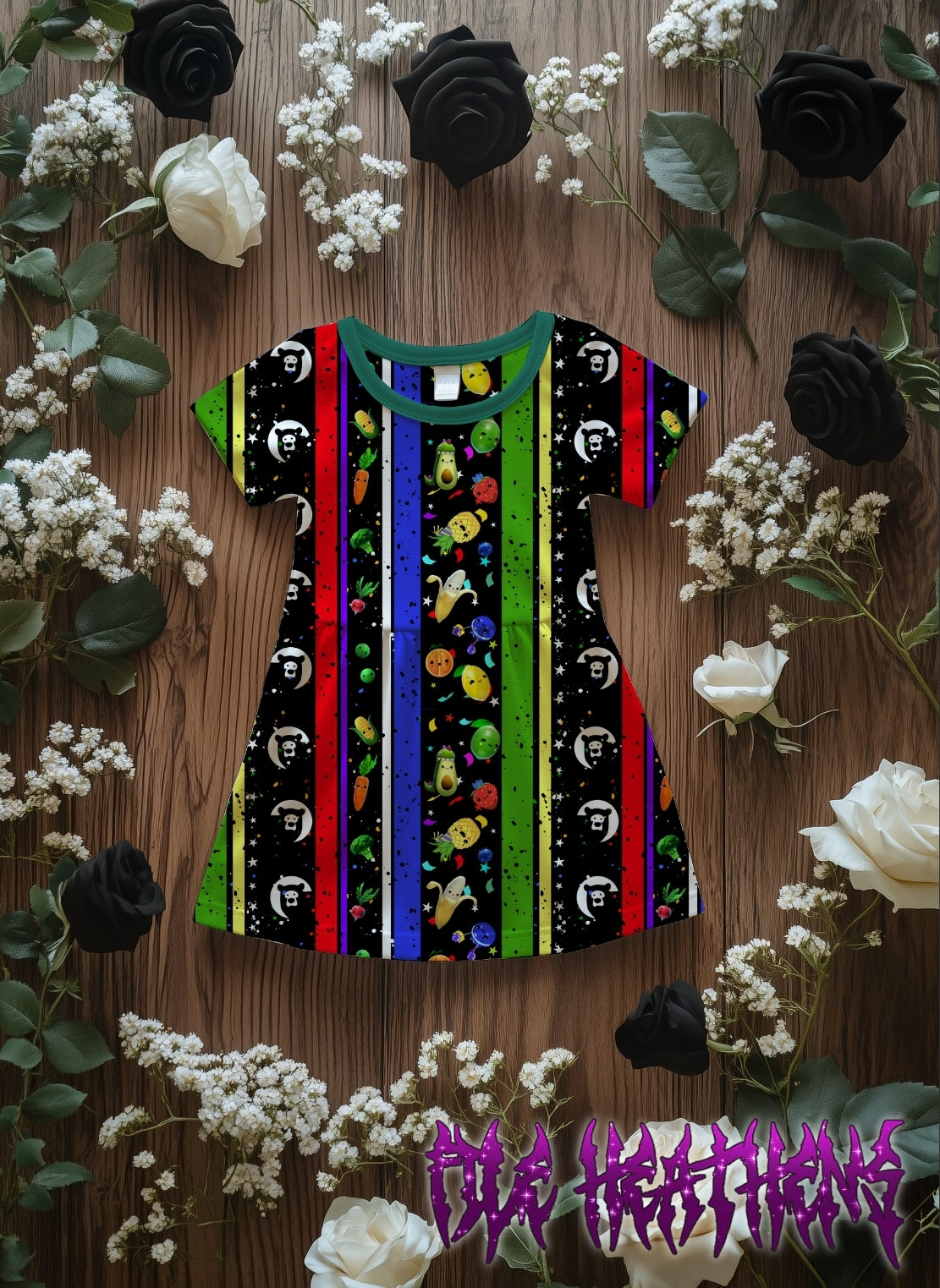 Hey Bear Clipped Vertical Stripes Seamless File