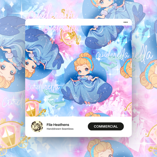 Cinder Ella Princess Seamless File