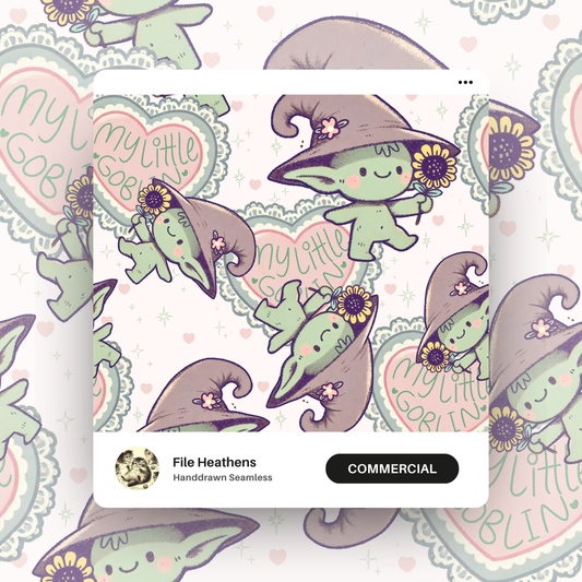 My Little Goblin Valentines Seamless File