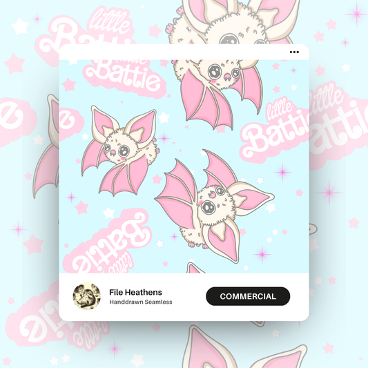 Little Battie Pastel Kawaii Seamless File
