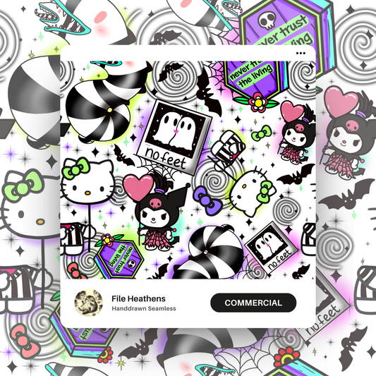 HK X BEETLE GUY Kawaii Seamless File