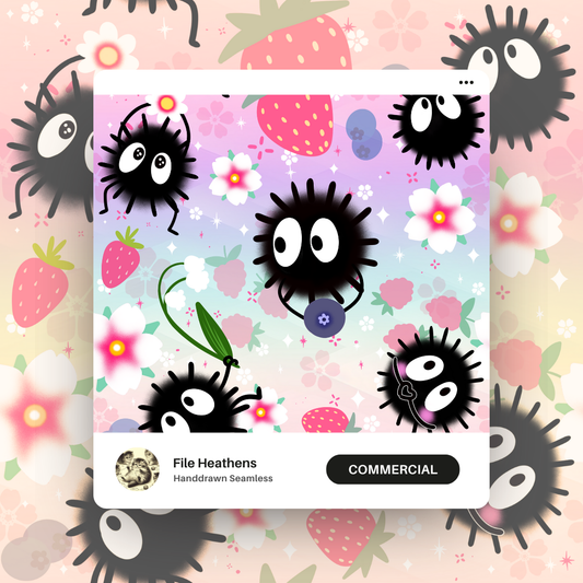 Soot Sprites Sakura Seamless File