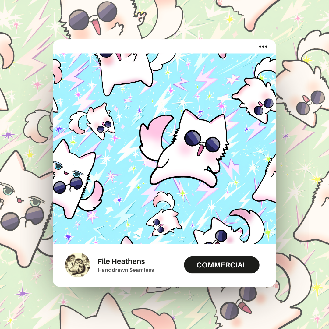 Gojo Cat Jujutsu Kaisen Seamless File