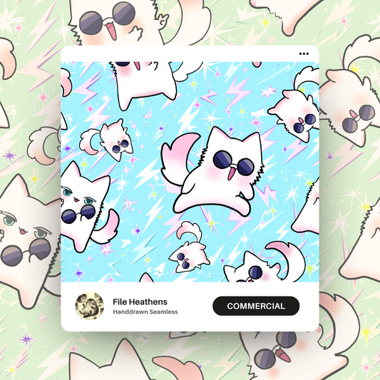 Gojo Cat Jujutsu Kaisen Seamless File