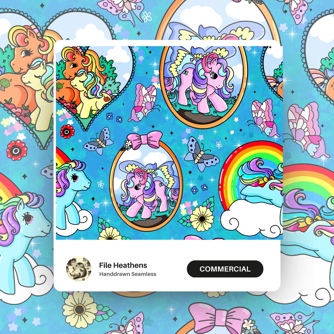 MLP Spring Handdrawn Seamless File