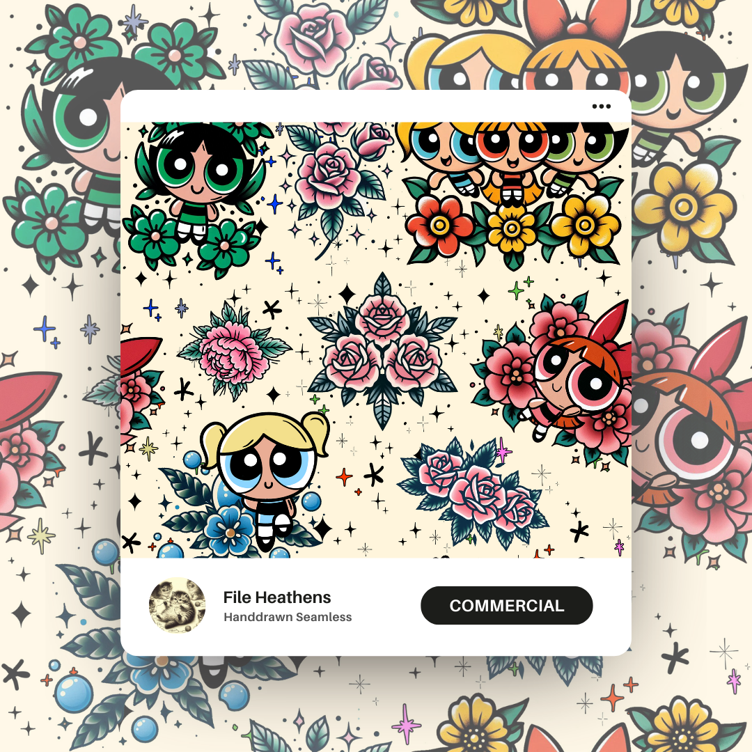 PPG Traditional Tattoo Flash Seamless File