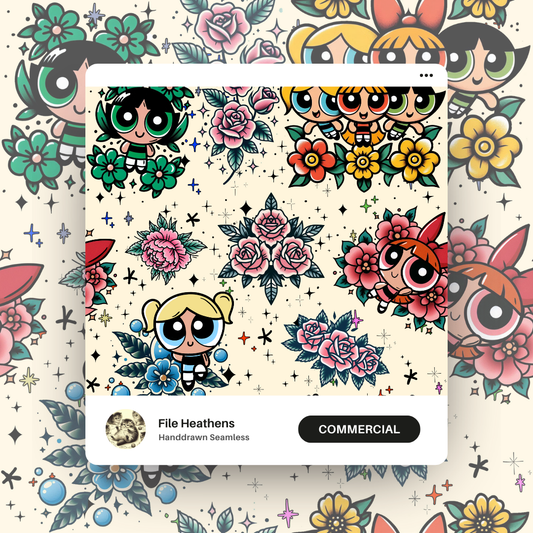 PPG Traditional Tattoo Flash Seamless File
