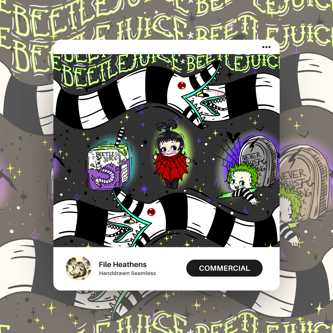 Beetleguy Halloween Stripes Seamless File