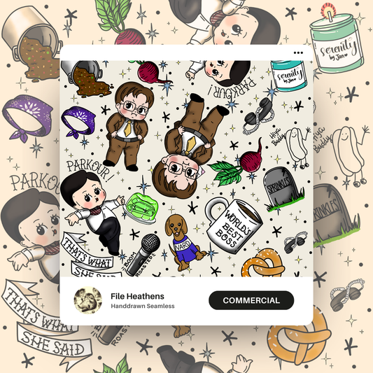 The Office Tattoo Flash Seamless File