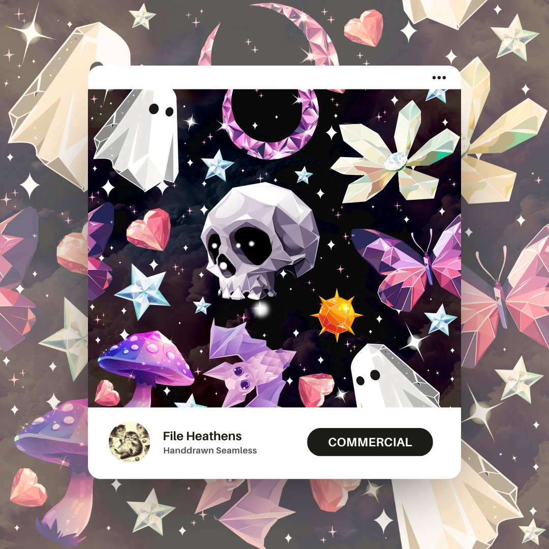 Crystal Cult Non TM Goth Alternative Seamless File