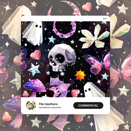 Crystal Cult Non TM Goth Alternative Seamless File