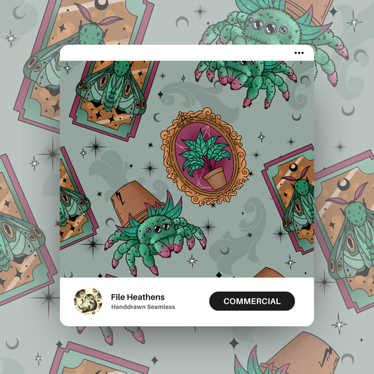 PLANT LIFE Handdrawn Seamless File