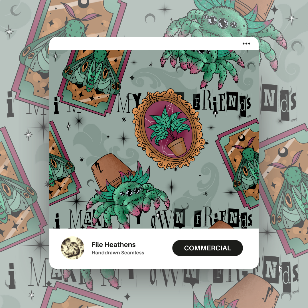 PLANT LIFE Handdrawn Seamless File