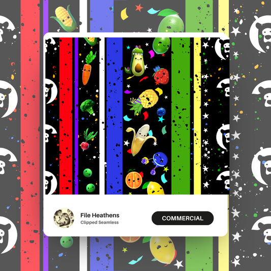 Hey Bear Clipped Vertical Stripes Seamless File