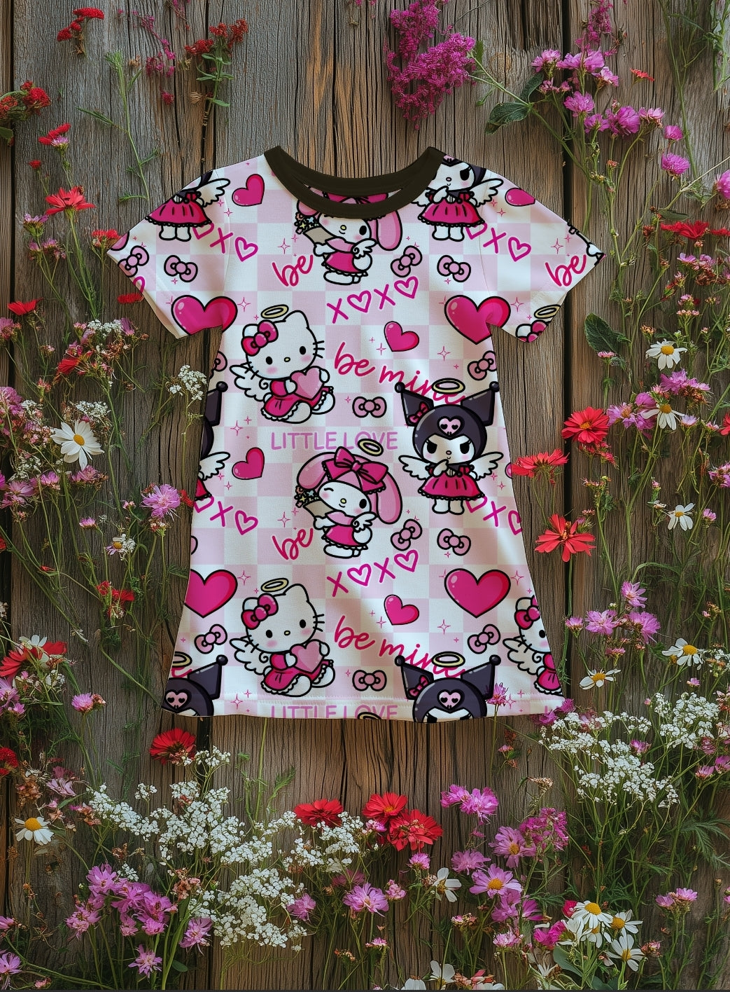 Adorable Valentines Kitty and Friends Seamless File