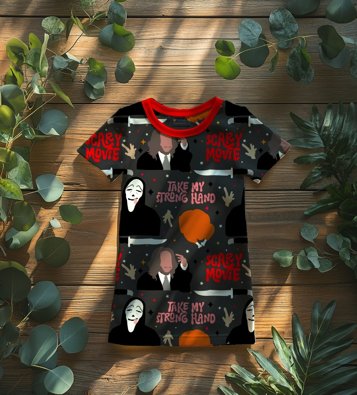 SCARY MOVIE Funny Handdrawn Seamless File