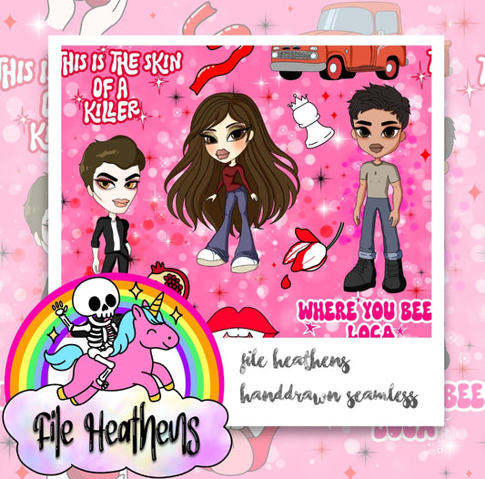 Twilight Bratz Handdrawn Seamless File