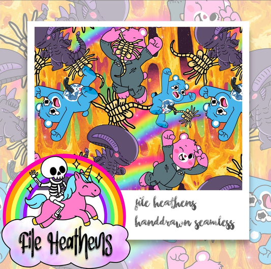 Xeno Bears Handdrawn Seamless File