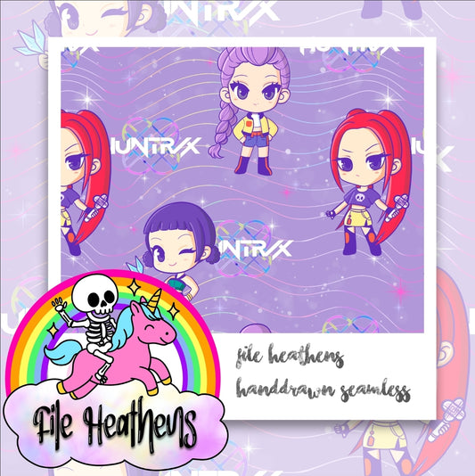 HUNTRIX HANDDRAWN SEAMLESS FILE