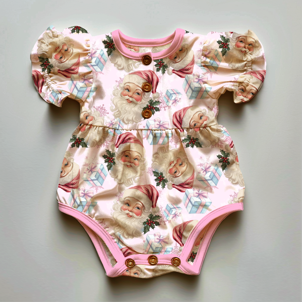 Christmas Cutie Pink Santa Seamless File